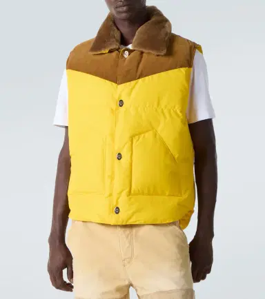 Wales Bonner Brixton corduroy-trimmed puffer gilet | Thumbnail 6 Wales Bonner Brixton corduroy-trimmed puffer gilet | Thumbnail 6