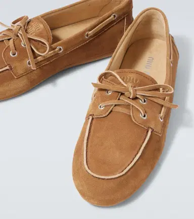 Miu Miu Suede boat shoes | Thumbnail 5