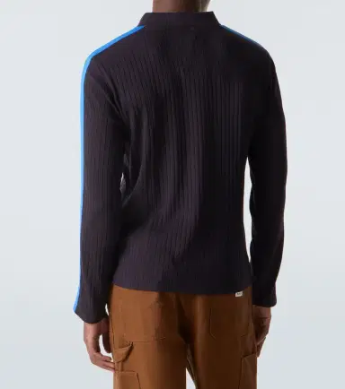 Wales Bonner Ribbed-knit polo sweater | Thumbnail 2