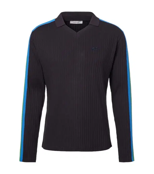 Wales Bonner Ribbed-knit polo sweater