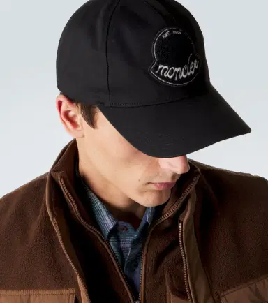 Moncler Logo cotton gabardine baseball cap | Thumbnail 4