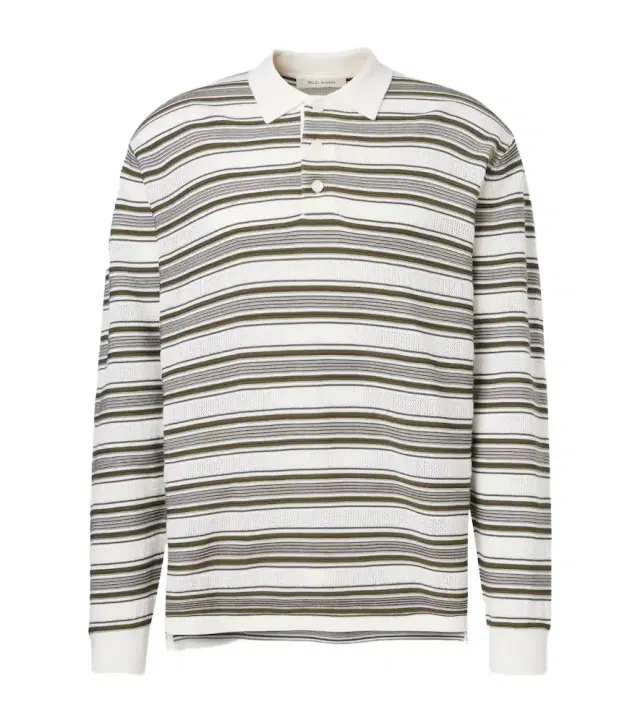 Wales Bonner Samuel striped wool-blend polo sweater