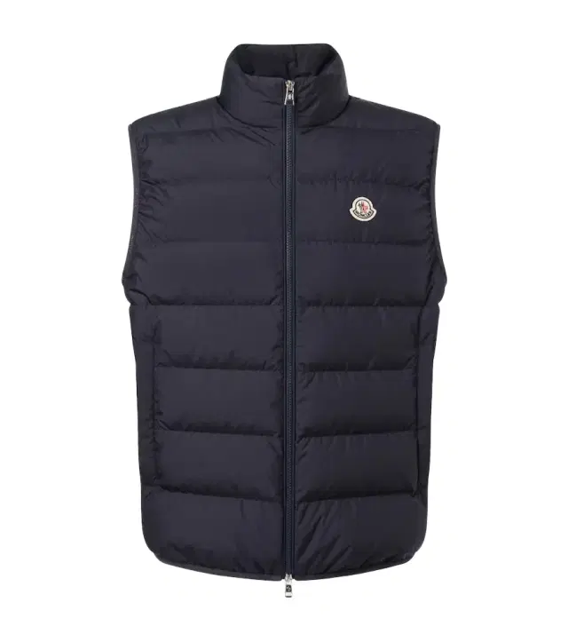 Contrin quilted down vest