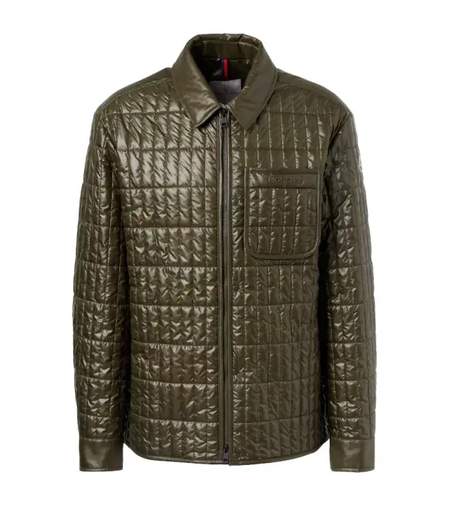 Madiere padded quilted shirt jacket