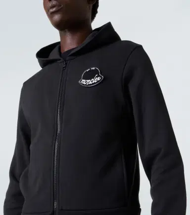Moncler ogo cotton jersey hoodie | Thumbnail 5