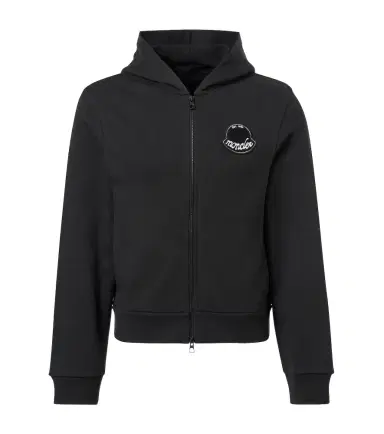 Moncler ogo cotton jersey hoodie | Thumbnail 1