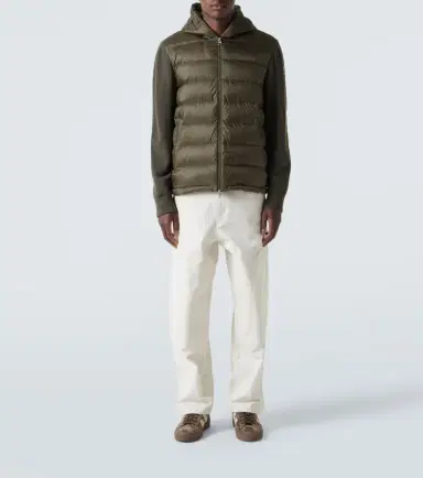 Moncler Quilted wool and down jacket | Thumbnail 5