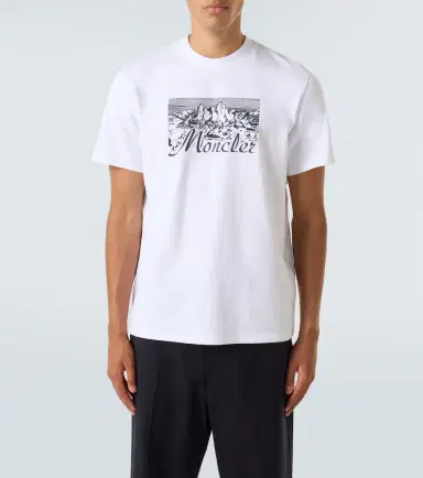 Moncler Logo cotton jersey T-shirt | Thumbnail 5