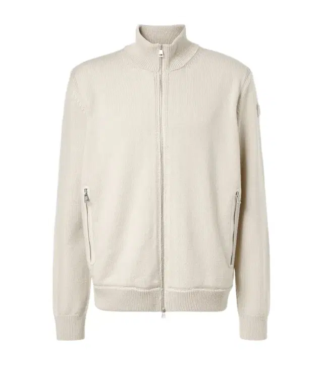 Wool zip-up sweater