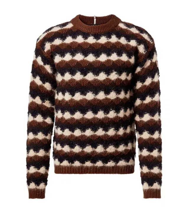 Striped wool and alpaca-blend sweater Striped wool and alpaca-blend sweater