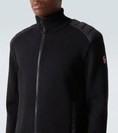 Moncler Grenoble Down-paneled zip-up cardigan | Thumbnail 2 Moncler Grenoble Down-paneled zip-up cardigan | Thumbnail 2