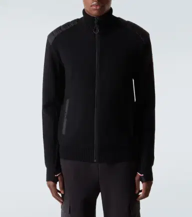 Moncler Grenoble Down-paneled zip-up cardigan | Thumbnail 5 Moncler Grenoble Down-paneled zip-up cardigan | Thumbnail 5