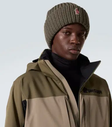Moncler Grenoble Ribbed-knit virgin wool beanie | Thumbnail 3