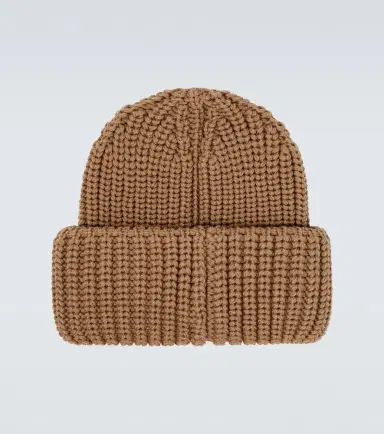 Moncler Grenoble Logo ribbed-knit virgin wool beanie | Thumbnail 2