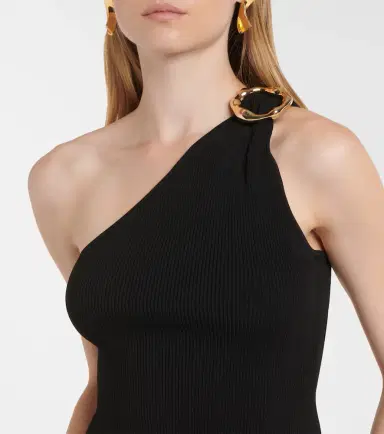 Simkhai Fenix ribbed-knit one-shoulder top | Thumbnail 2