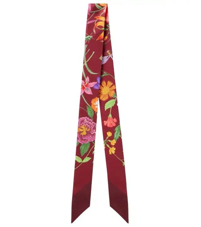Gucci Flora silk twill scarf