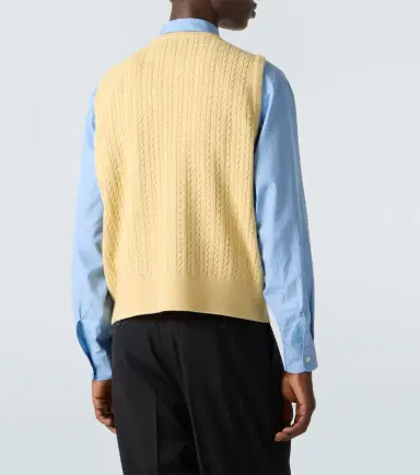 Auralee Cable-knit wool vest | Thumbnail 5
