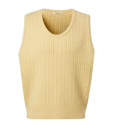 Auralee Cable-knit wool vest | Thumbnail 1