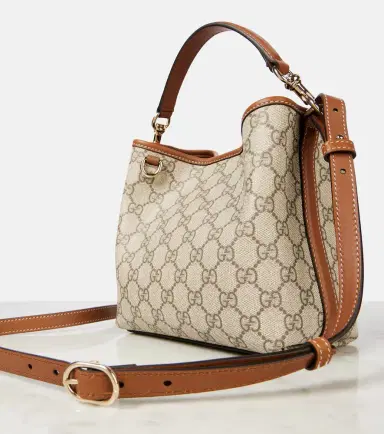 Gucci GG Emblem Small canvas bucket bag | Thumbnail 4