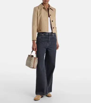 Gucci GG Emblem Small canvas bucket bag | Thumbnail 7