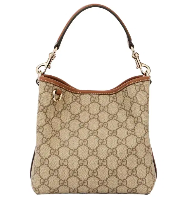 Gucci GG Emblem Small canvas bucket bag