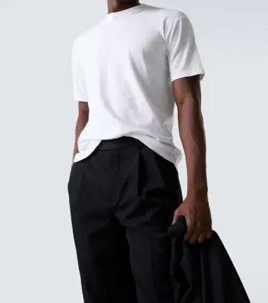Auralee Oversized cotton jersey T-shirt | Thumbnail 3
