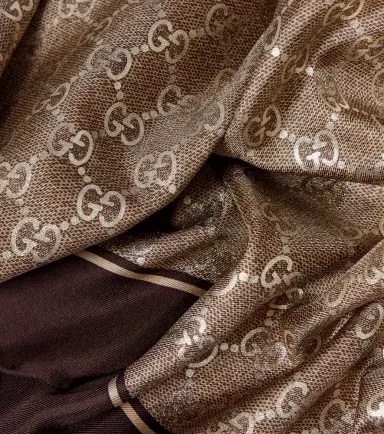 Gucci GG silk twill scarf | Thumbnail 2