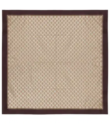Gucci GG silk twill scarf | Thumbnail 1