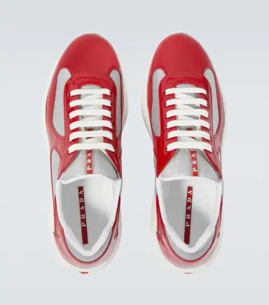 Prada America's Cup leather-trimmed sneakers | Thumbnail 3