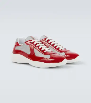 Prada America's Cup leather-trimmed sneakers | Thumbnail 5