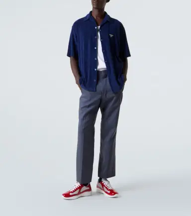 Prada America's Cup leather-trimmed sneakers | Thumbnail 7