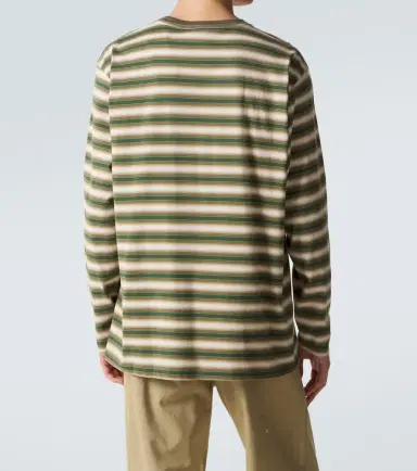 Auralee Striped cotton jersey T-shirt | Thumbnail 2