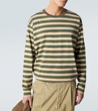 Auralee Striped cotton jersey T-shirt | Thumbnail 5