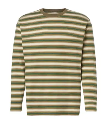 Auralee Striped cotton jersey T-shirt | Thumbnail 1