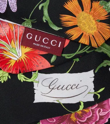 Gucci Flora silk twill scarf | Thumbnail 2