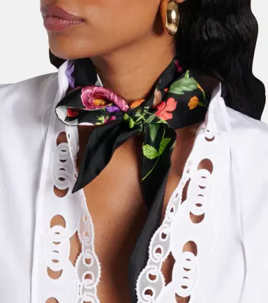 Gucci Flora silk twill scarf | Thumbnail 5
