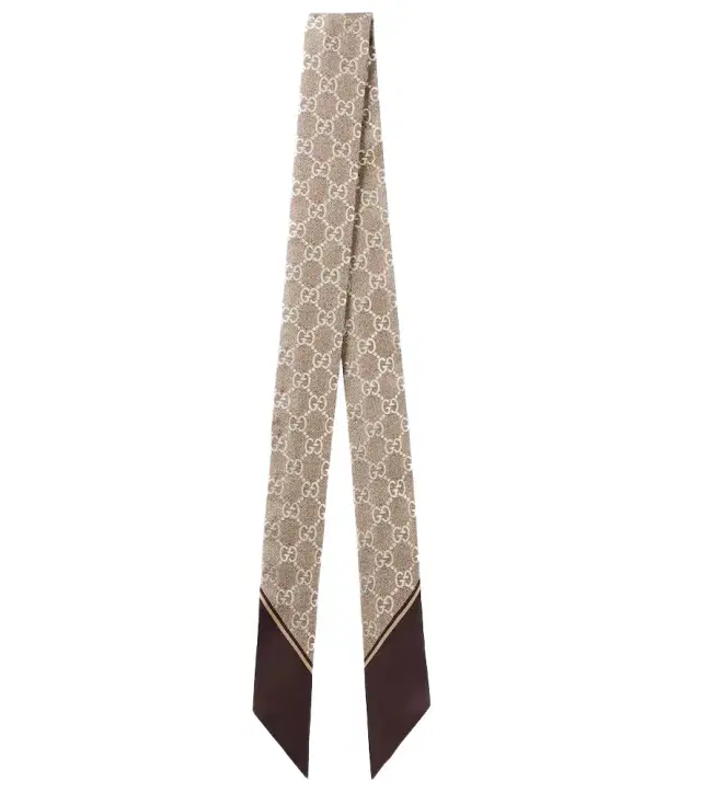 GG silk scarf