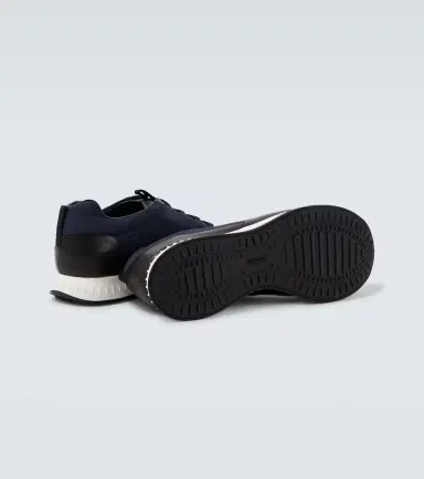 John Lobb Leather-trimmed slip-on sneakers | Thumbnail 6 John Lobb Leather-trimmed slip-on sneakers | Thumbnail 6