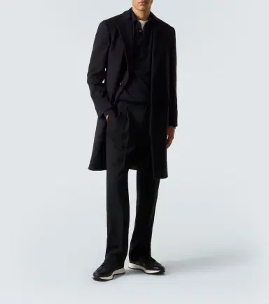 John Lobb Leather-trimmed slip-on sneakers | Thumbnail 7 John Lobb Leather-trimmed slip-on sneakers | Thumbnail 7