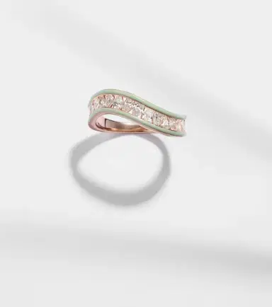 Kamyen 18kt rose gold and enamel ring with diamonds | Thumbnail 5 Kamyen 18kt rose gold and enamel ring with diamonds | Thumbnail 5