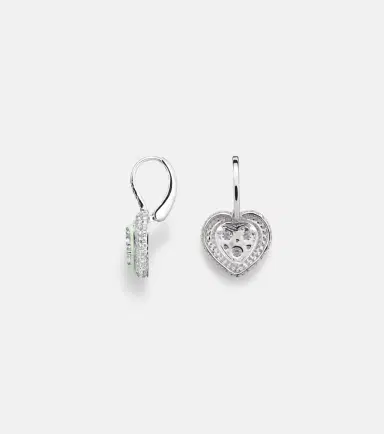 Kamyen 18kt white gold earrings with enamel and diamonds | Thumbnail 2