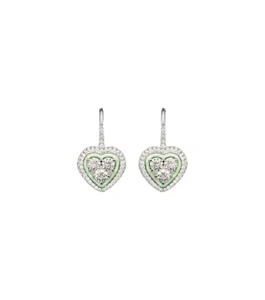Kamyen 18kt white gold earrings with enamel and diamonds | Thumbnail 1