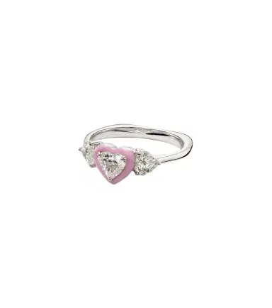 Kamyen 18kt white gold and enamel ring with diamonds | Thumbnail 1 Kamyen 18kt white gold and enamel ring with diamonds | Thumbnail 1
