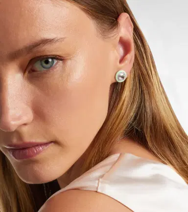Kamyen 18kt white gold earrings with diamonds and enamel | Thumbnail 4 Kamyen 18kt white gold earrings with diamonds and enamel | Thumbnail 4