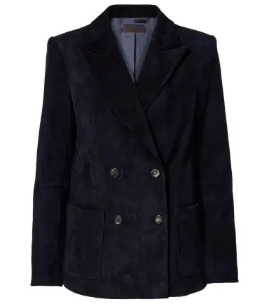 STOULS Suede double-breasted blazer | Thumbnail 1 STOULS Suede double-breasted blazer | Thumbnail 1