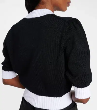 Prada Cropped cotton cardigan | Thumbnail 3 Prada Cropped cotton cardigan | Thumbnail 3