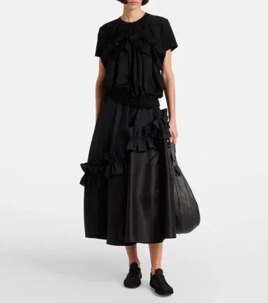 Noir Kei Ninomiya Ruffled cotton top | Thumbnail 2