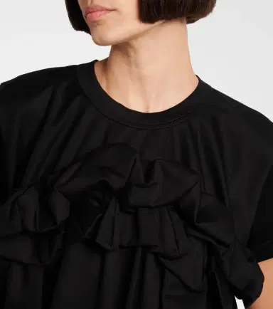 Noir Kei Ninomiya Ruffled cotton top | Thumbnail 3