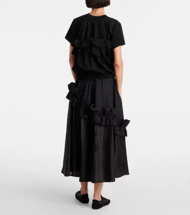 Noir Kei Ninomiya Ruffled cotton top | Thumbnail 5