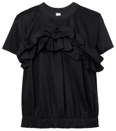 Noir Kei Ninomiya Ruffled cotton top | Thumbnail 1